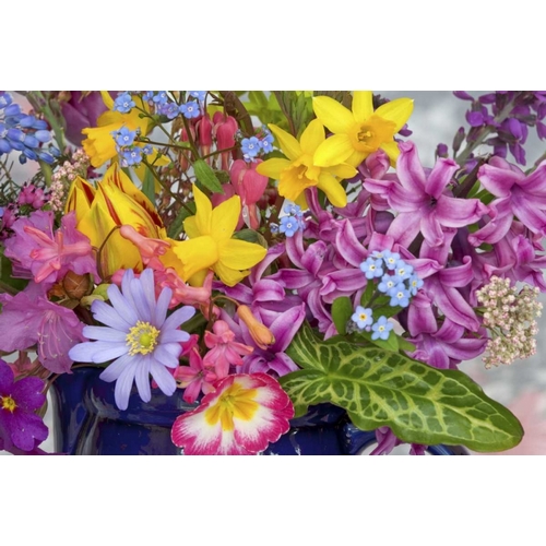 Close-up of spring flower arrangement